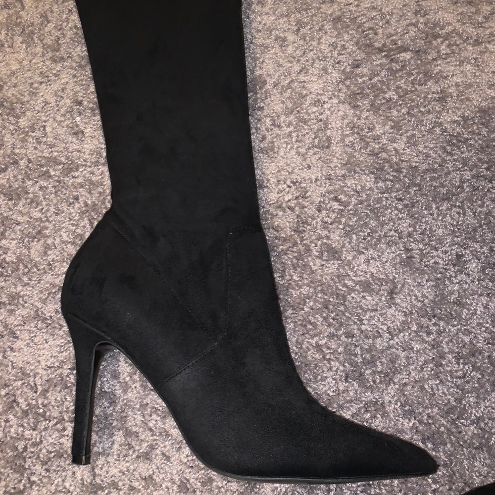 ALDO thigh high suede black boots